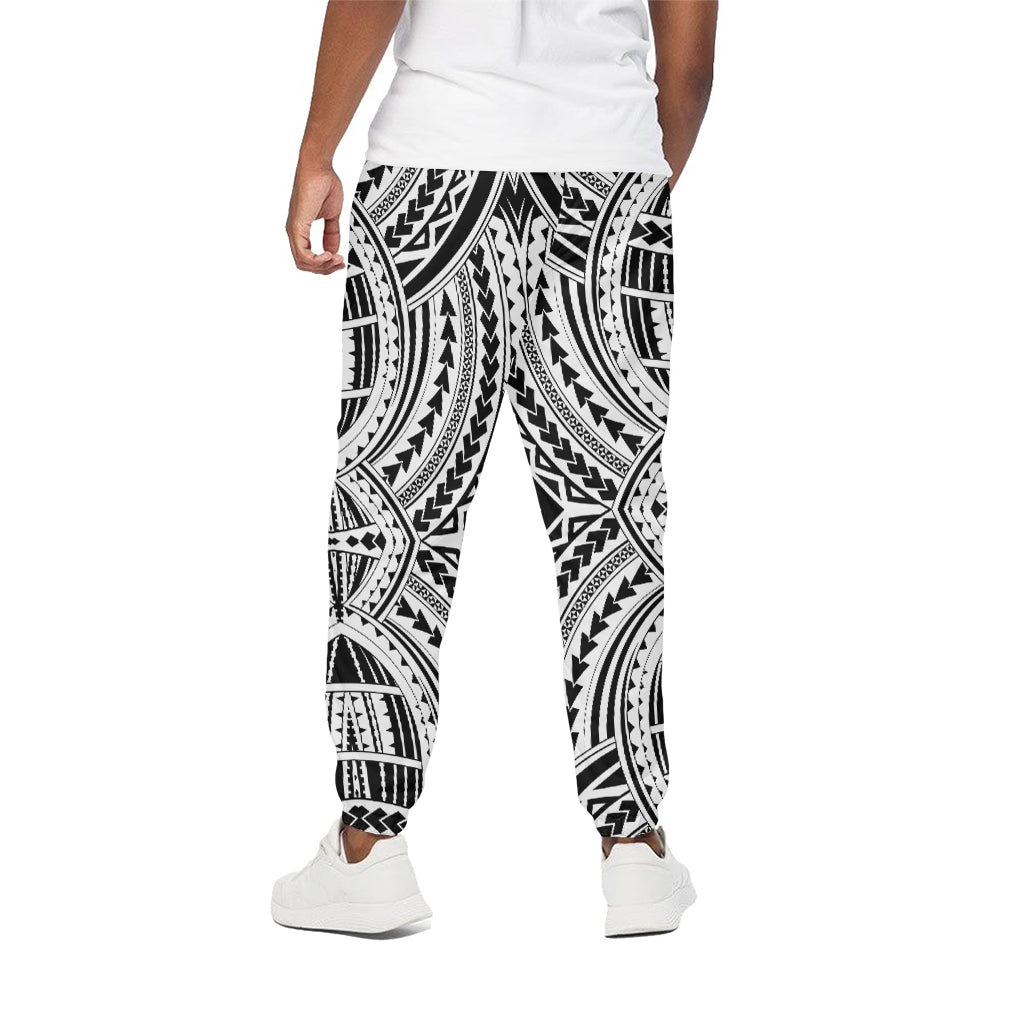 Maori Tribal Polynesian Tattoo Print Cotton Pants