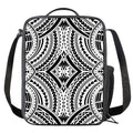 Maori Tribal Polynesian Tattoo Print Crossbody Lunch Bag