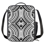 Maori Tribal Polynesian Tattoo Print Crossbody Lunch Bag
