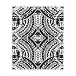 Maori Tribal Polynesian Tattoo Print Curtain