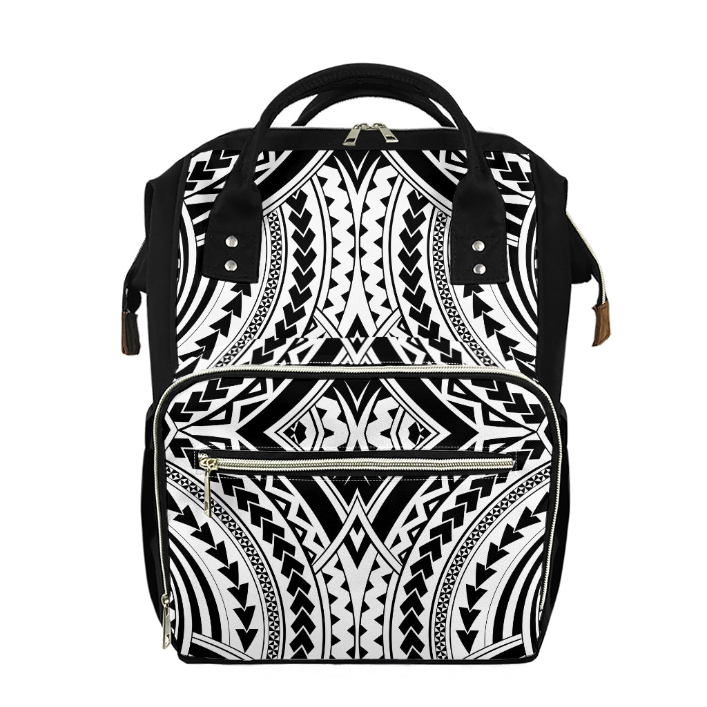 Maori Tribal Polynesian Tattoo Print Diaper Bag