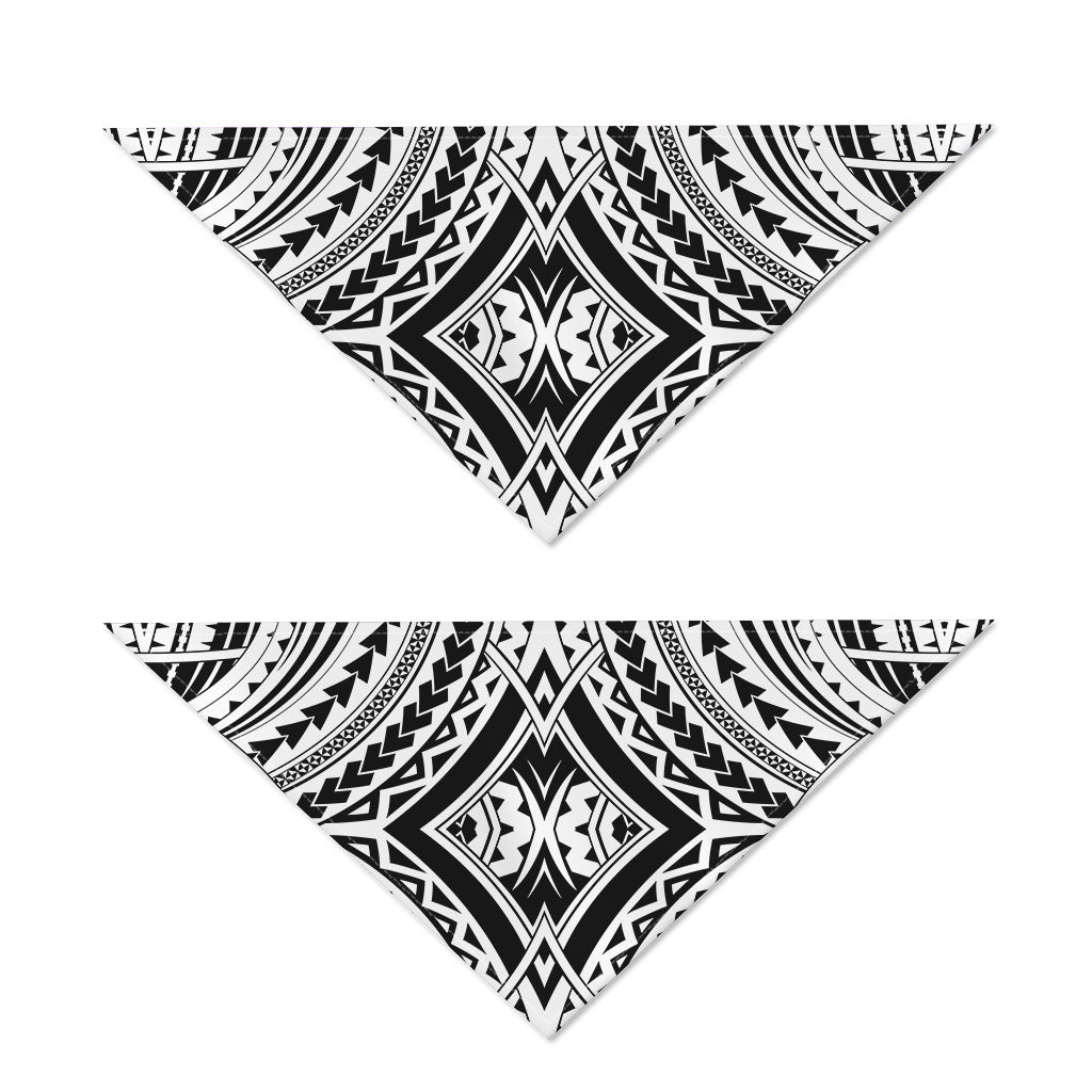 Maori Tribal Polynesian Tattoo Print Dog Bandana