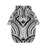 Maori Tribal Polynesian Tattoo Print Dog Zip Up Hoodie