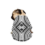 Maori Tribal Polynesian Tattoo Print Dog Zip Up Jacket