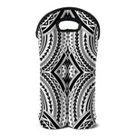 Maori Tribal Polynesian Tattoo Print Double Neoprene Wine Tote