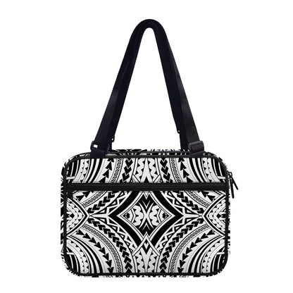 Maori Tribal Polynesian Tattoo Print Double Strap Bible Bag