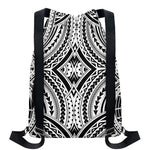 Maori Tribal Polynesian Tattoo Print Drawstring Backpack