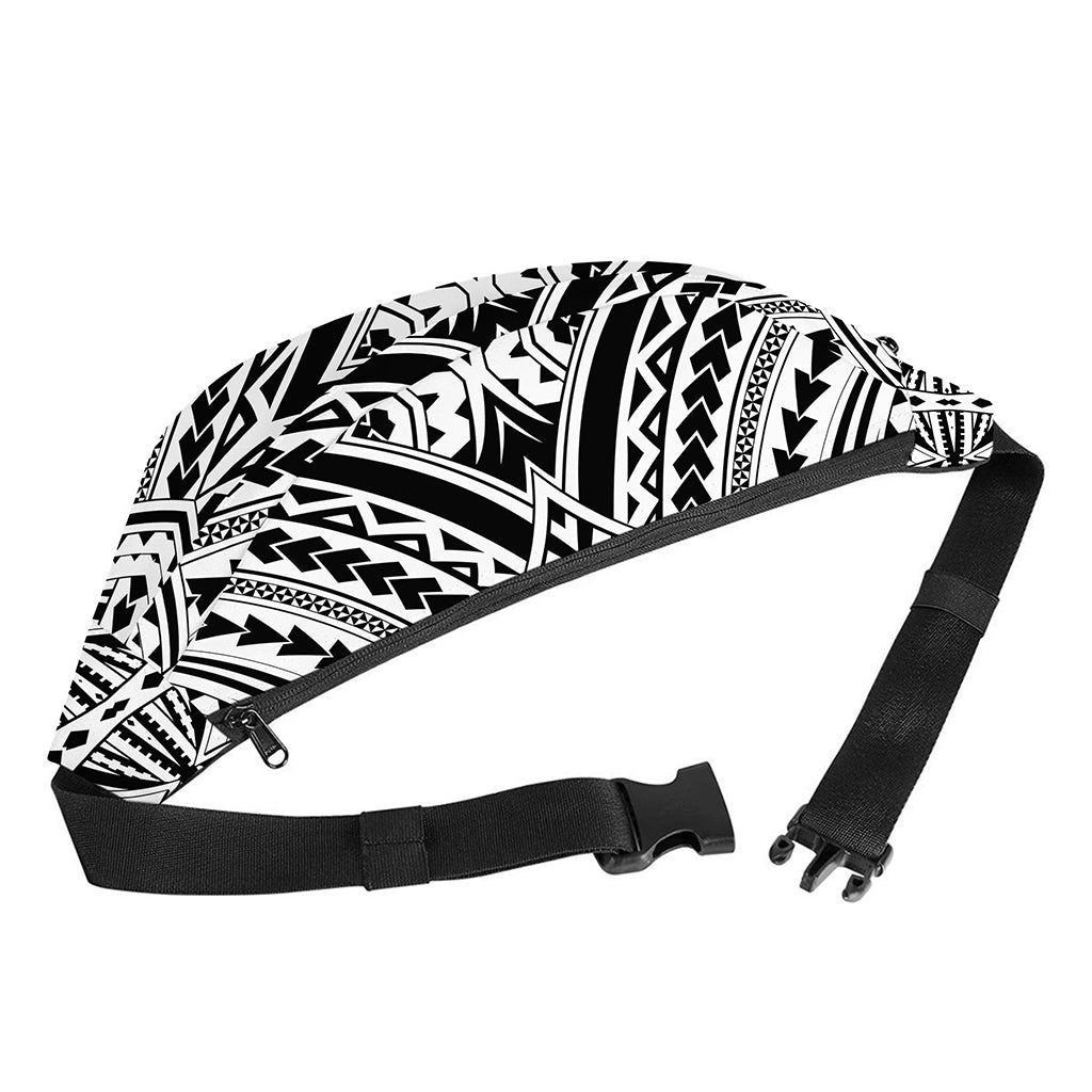 Maori Tribal Polynesian Tattoo Print Fanny Pack