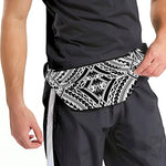 Maori Tribal Polynesian Tattoo Print Fanny Pack