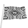 Maori Tribal Polynesian Tattoo Print Flag