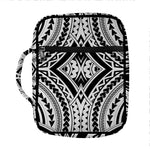 Maori Tribal Polynesian Tattoo Print Front Pocket Bible Bag