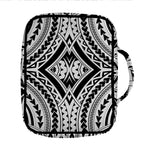 Maori Tribal Polynesian Tattoo Print Front Pocket Bible Bag