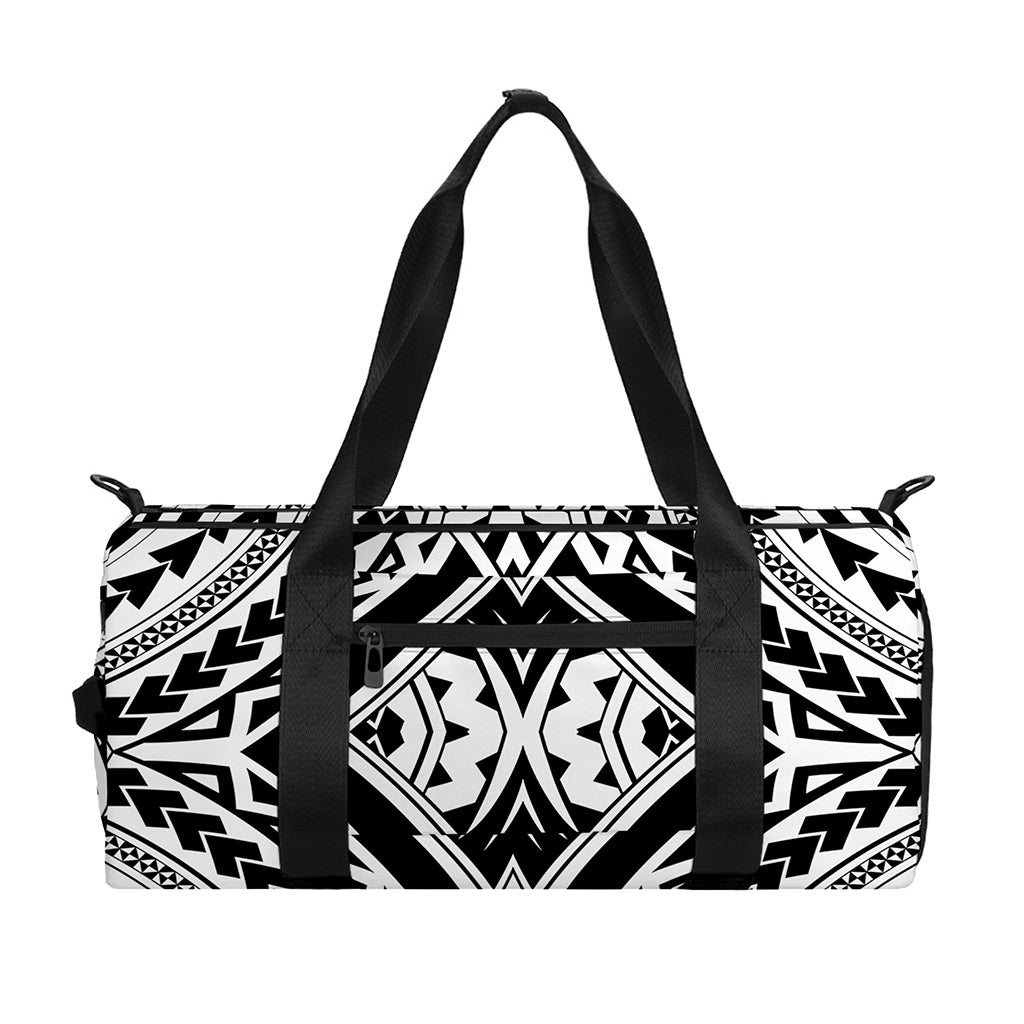 Maori Tribal Polynesian Tattoo Print Gym Bag