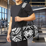 Maori Tribal Polynesian Tattoo Print Gym Bag