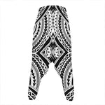 Maori Tribal Polynesian Tattoo Print Hammer Pants