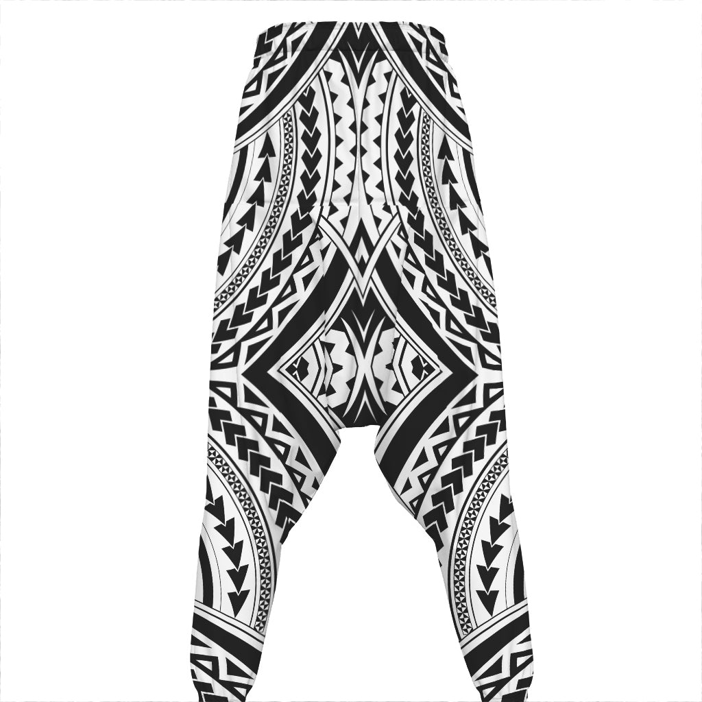 Maori Tribal Polynesian Tattoo Print Hammer Pants