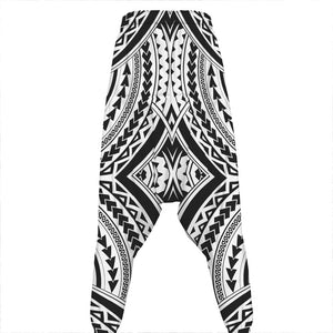 Maori Tribal Polynesian Tattoo Print Hammer Pants