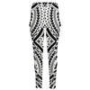 Maori Tribal Polynesian Tattoo Print High-Waisted Pocket Leggings