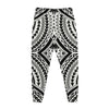 Maori Tribal Polynesian Tattoo Print Jogger Pants