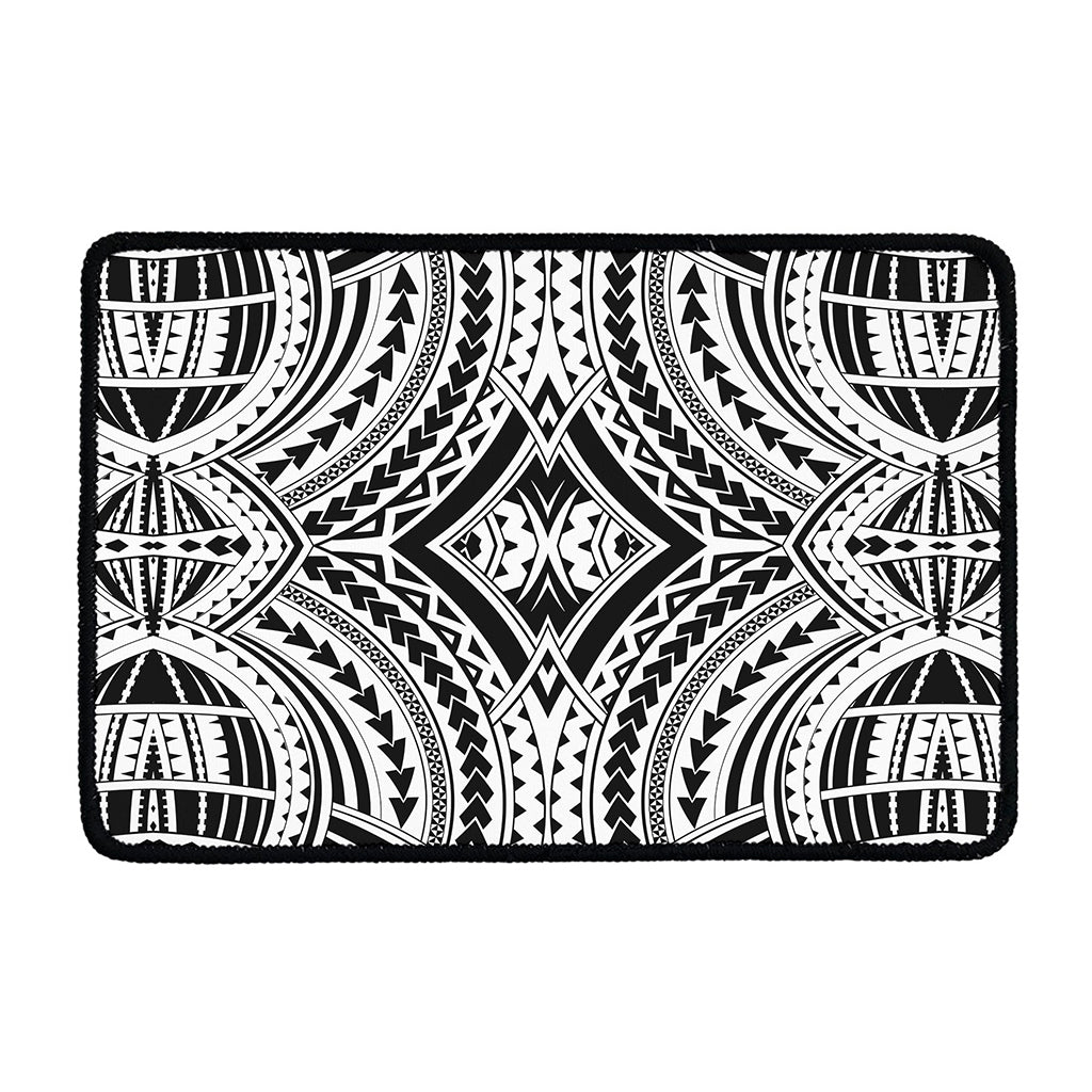 Maori Tribal Polynesian Tattoo Print Kitchen Mat