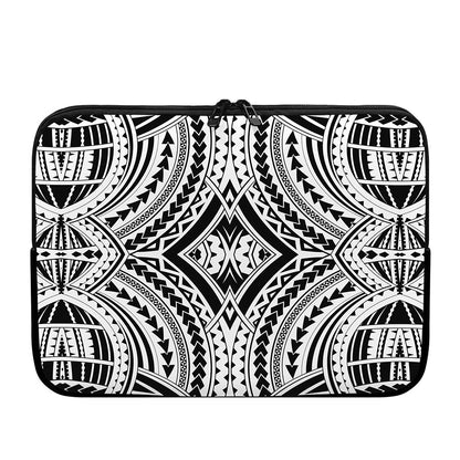 Maori Tribal Polynesian Tattoo Print Laptop Sleeve