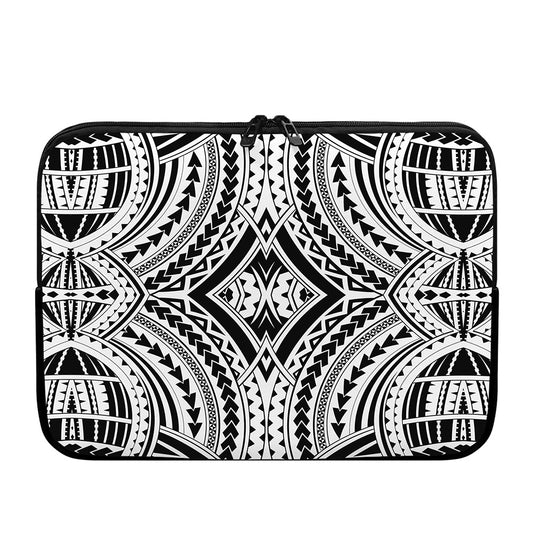 Maori Tribal Polynesian Tattoo Print Laptop Sleeve