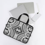 Maori Tribal Polynesian Tattoo Print Laptop Sleeve With Handle