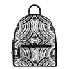 Maori Tribal Polynesian Tattoo Print Leather Backpack