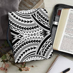 Maori Tribal Polynesian Tattoo Print Leather Bible Cover