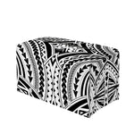 Maori Tribal Polynesian Tattoo Print Leather Tissue Box Cover