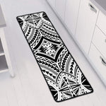 Maori Tribal Polynesian Tattoo Print Long Kitchen Mat
