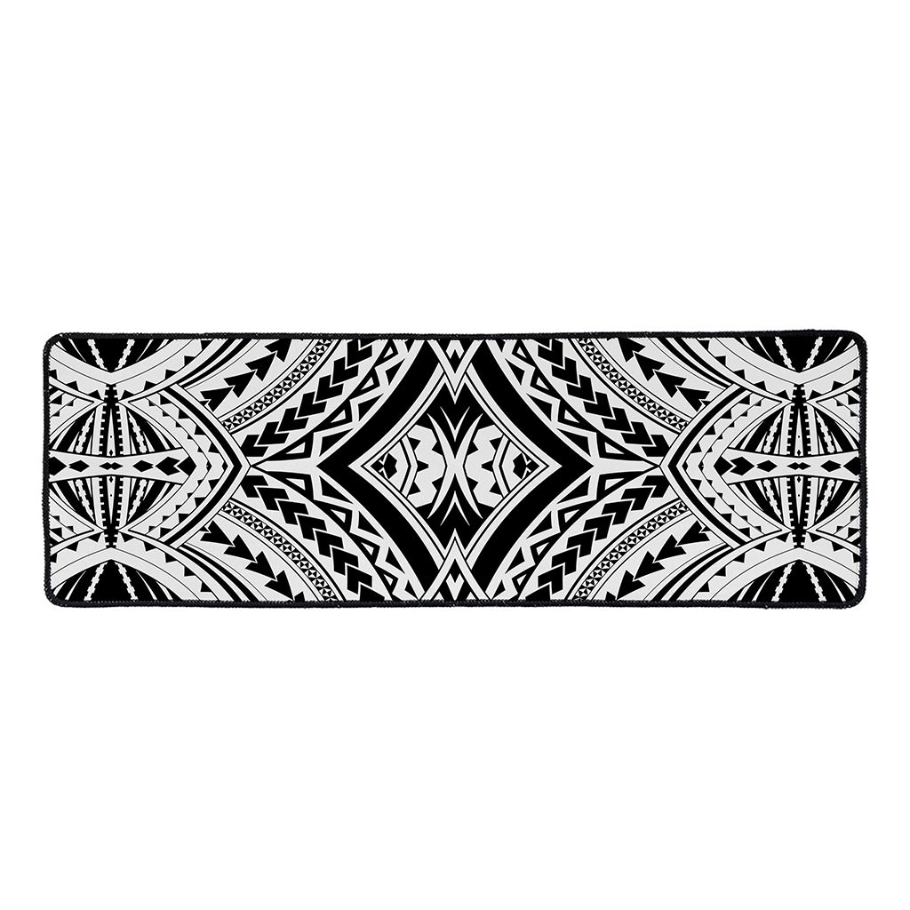 Maori Tribal Polynesian Tattoo Print Long Kitchen Mat