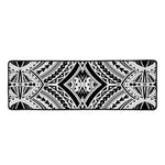 Maori Tribal Polynesian Tattoo Print Long Kitchen Mat