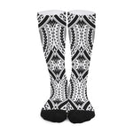 Maori Tribal Polynesian Tattoo Print Long Socks