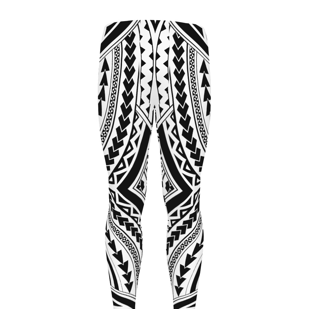 Maori Tribal Polynesian Tattoo Print Men's leggings