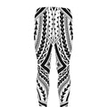 Maori Tribal Polynesian Tattoo Print Men's Leggings