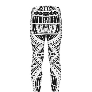 Maori Tribal Polynesian Tattoo Print Men's leggings