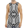 Maori Tribal Polynesian Tattoo Print Men's Muscle Tank Top