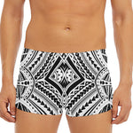 Maori Tribal Polynesian Tattoo Print Men's Short Boxer Briefs