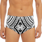 Maori Tribal Polynesian Tattoo Print Men's Triangle Swim Briefs