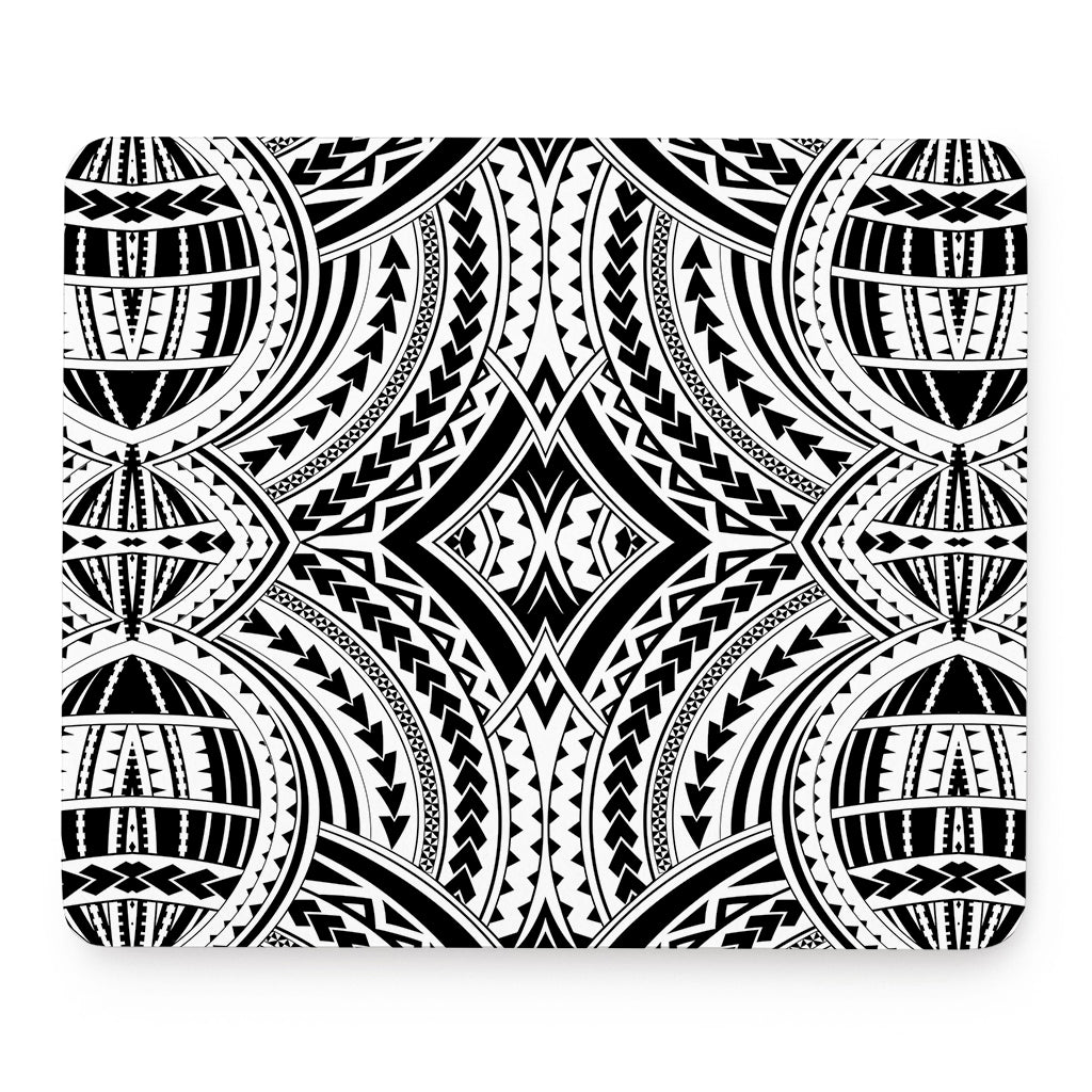 Maori Tribal Polynesian Tattoo Print Mouse Pad