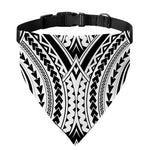 Maori Tribal Polynesian Tattoo Print Over The Collar Dog Bandana