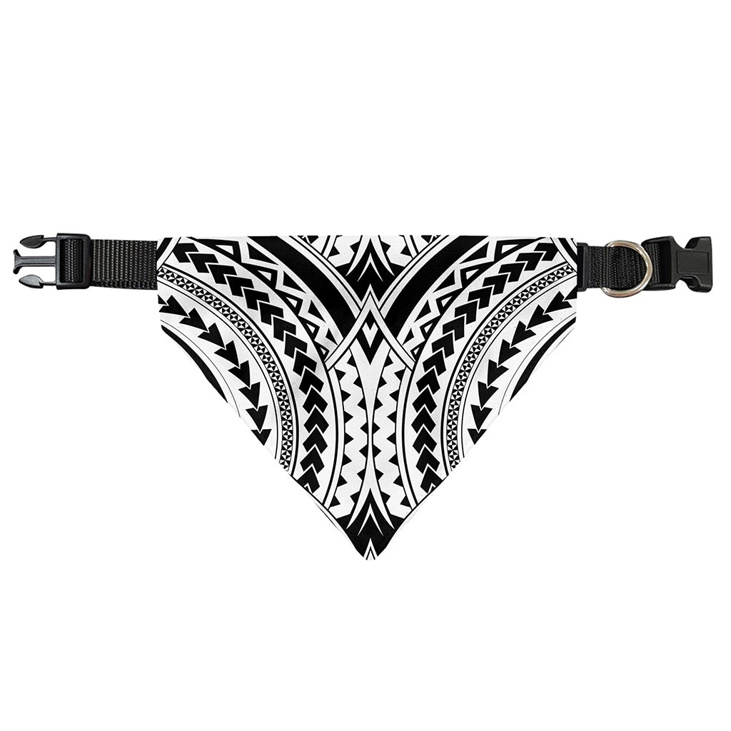 Maori Tribal Polynesian Tattoo Print Over The Collar Dog Bandana