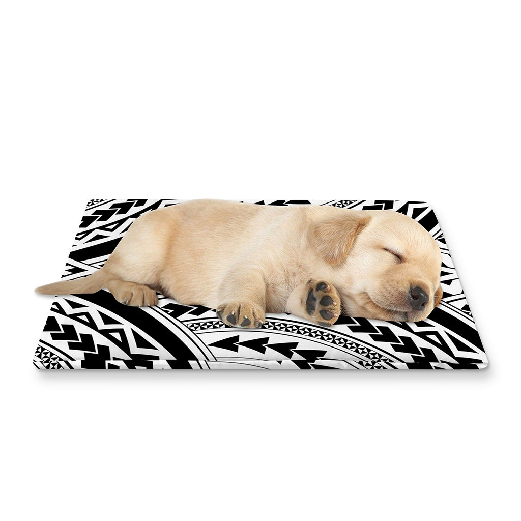 Maori Tribal Polynesian Tattoo Print Pet Cooling Mat Cover