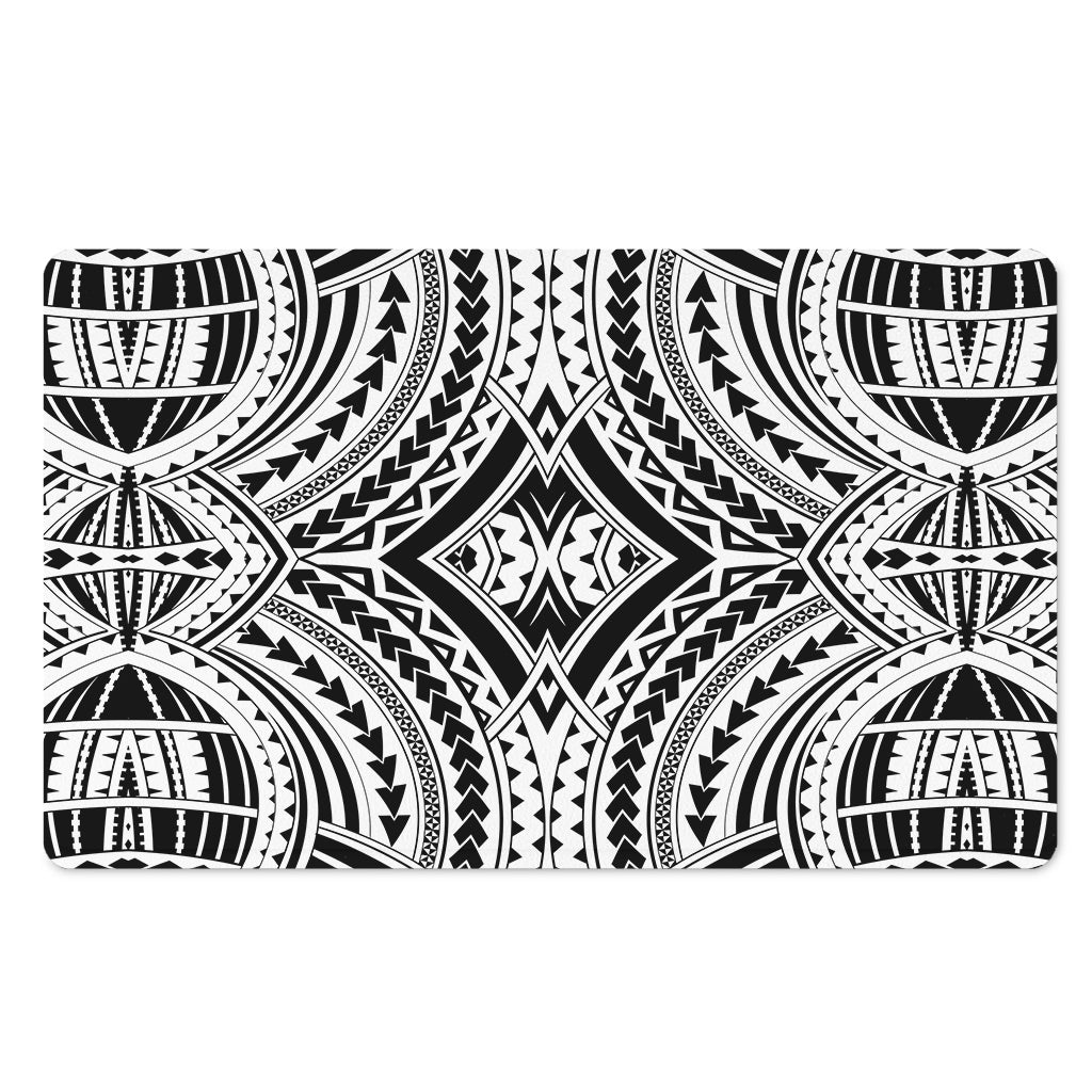 Maori Tribal Polynesian Tattoo Print Polyester Doormat