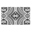 Maori Tribal Polynesian Tattoo Print Polyester Doormat