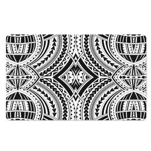 Maori Tribal Polynesian Tattoo Print Polyester Doormat