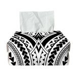 Maori Tribal Polynesian Tattoo Print Rectangle Tissue Box Cover