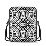 Maori Tribal Polynesian Tattoo Print Rectangular Crossbody Bag