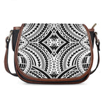 Maori Tribal Polynesian Tattoo Print Saddle Bag